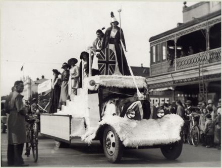 Collinson and Cunningham float, celebrating Palmerston North city status