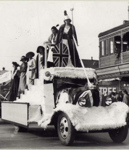Collinson and Cunningham float, celebrating Palmerston North city status