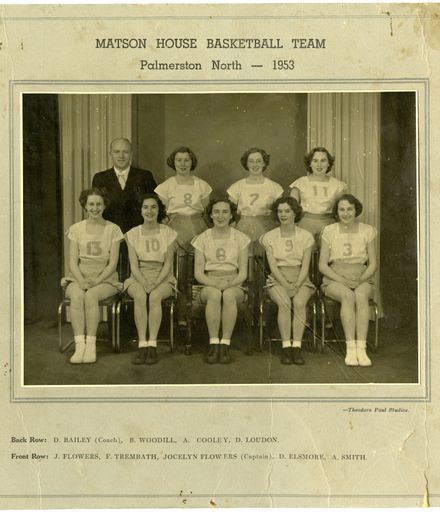 Matson House Basketball [Netball] Team, 1953