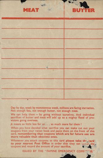 "Give them food" coupon sheet 2