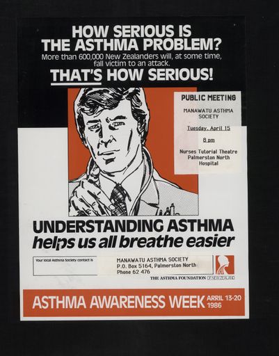 Asthma public meeting poster - Resource cover image