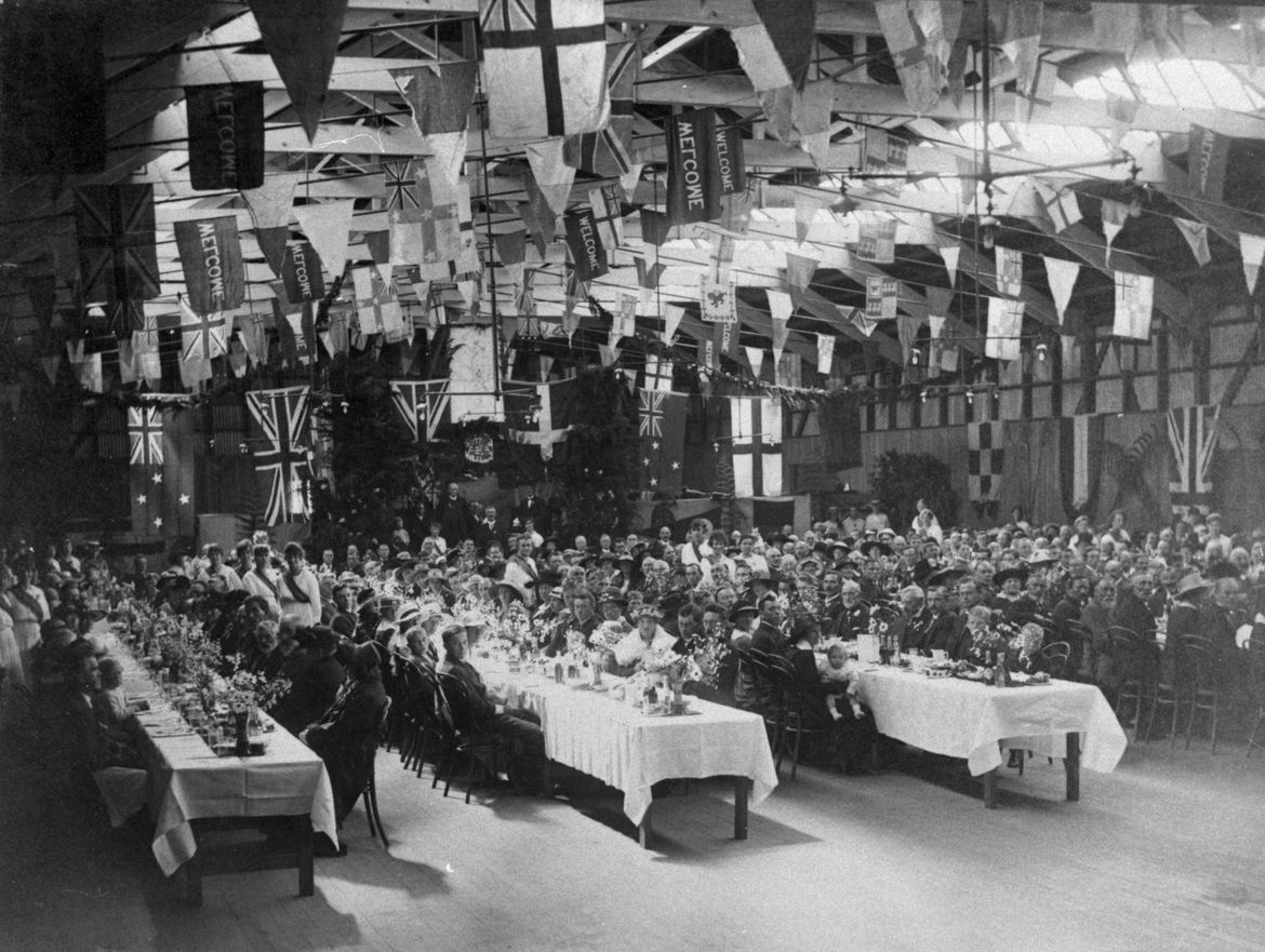 Banquet to celebrate the restoration of Slesvig to Denmark, in Palmerston North