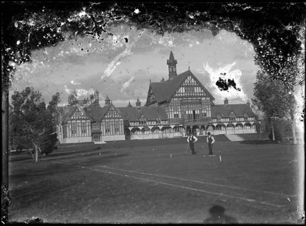 Men Playing Croquet at Sanatorium Gardens