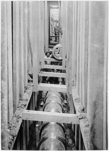 Laying 24" Sewer Across Swamp