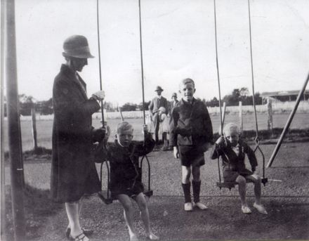 The Mechen children at the Esplanade playground