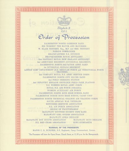 Page 2: Programme of events to celebrate the Coronation of Queen Elizabeth II