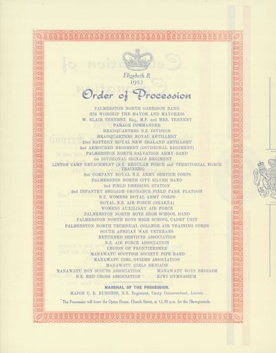Page 2: Programme of events to celebrate the Coronation of Queen Elizabeth II