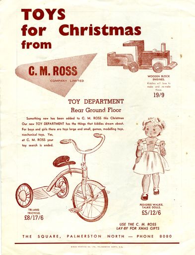 C M Ross Co. Ltd advertisement for toys