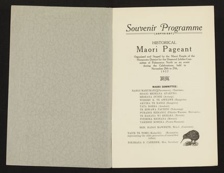 Historical Maori Pageant Souvenir Programme 2