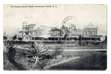 Postcard - The Square, South West, Palmerston North - Resource cover image