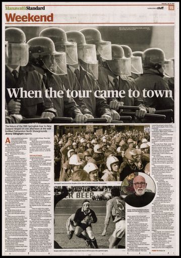 Springbok Tour - When the tour came to town