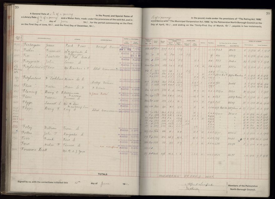 Rate book, 1912-1913 - 2021Pa_PNC2-23-2-V20_034001-0042