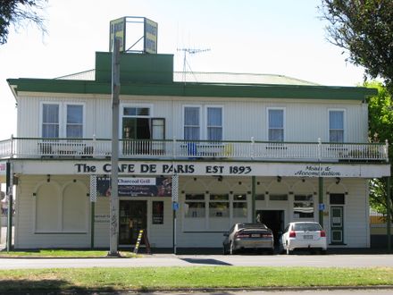 Cafe de Paris, corner of Main and Domain Streets