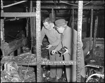 "Salvaging Office Records" Fire at King & Teppett's