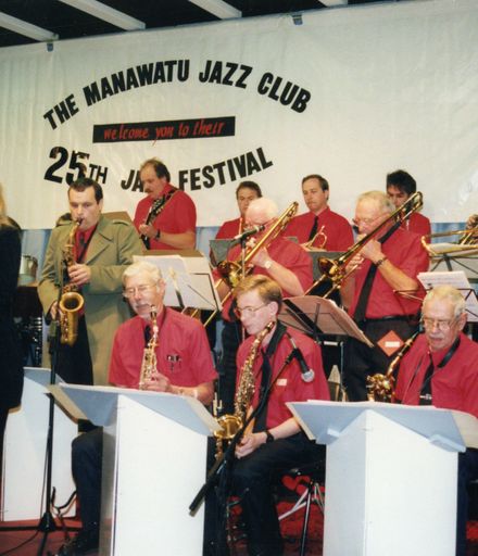 Erna Ferry performing with Manawatu Jazz Club Big Band