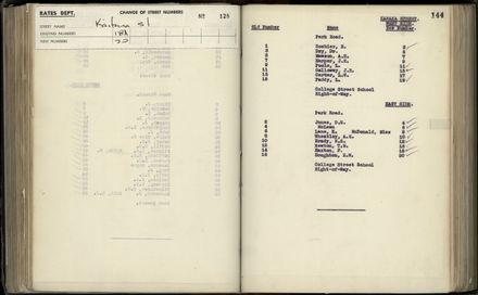 Street Renumbering Guide: Page 141