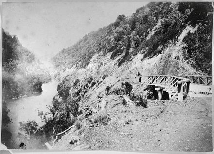 Road bridge through the Manawatu Gorge