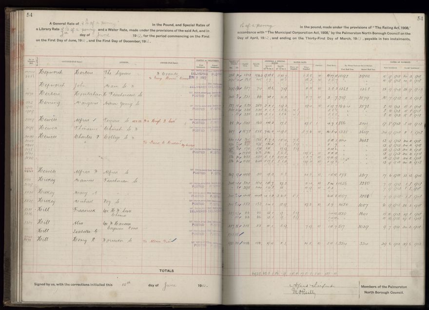 Rate book, 1912-1913 - 2021Pa_PNC2-23-2-V20_034001-0057