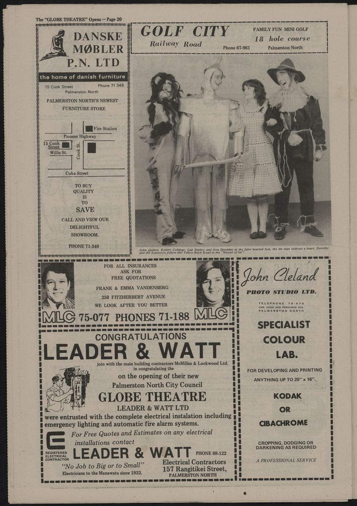 "The Globe Theatre Opens" Commemorative Newspaper 20