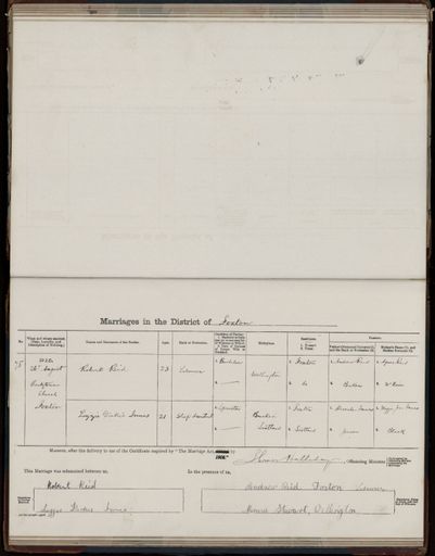 Marriage register 1909- 1927