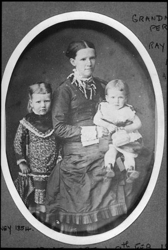 Matilda Perrin and daughters, Rachel and Ada