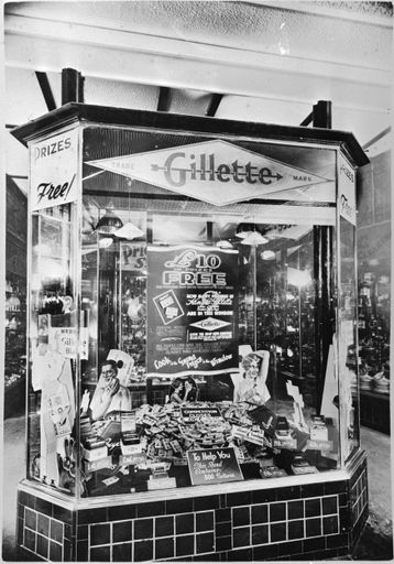 Window display at Watchorn & McNaught's Hardware Co., Ltd, The Square
