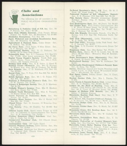 Visitors Guide Palmerston North and Feilding: July-September 1962 - 8