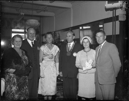 "Guests at Rotary Club"