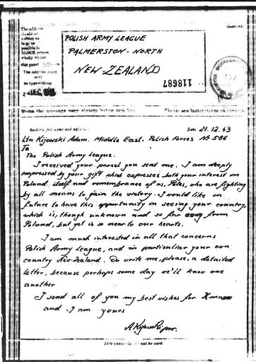 Polish Army League correspondence