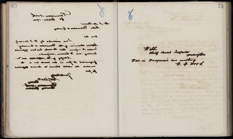 Outwards Correspondence of the Palmerston North Cemetery Trustees, 1898 -1902 97