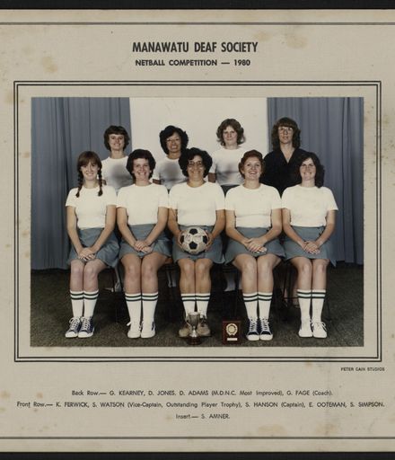 Manawatu Deaf Society Netball Competition 1980