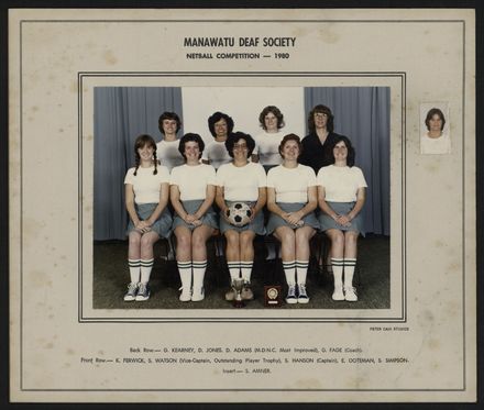 Manawatu Deaf Society Netball Competition 1980