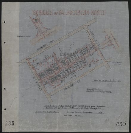 Survey Plans (subdivisions) 1902 - 1939