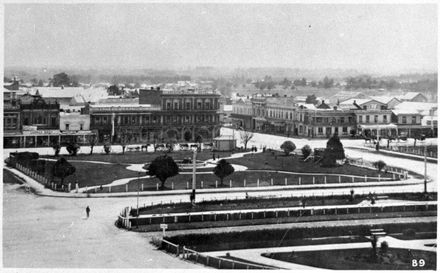 Looking Across the Square Gardens towards Rangitikei Street