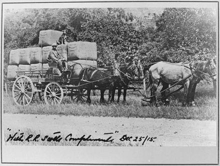 R. R. Scott with his Wool Bales