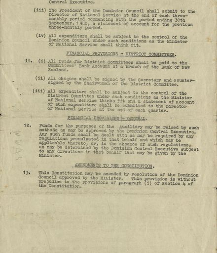 Women's War Service Auxiliary Constitution document Page 4