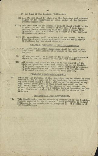Women's War Service Auxiliary Constitution document Page 4