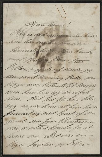 Letter to Marie and Johannes Monrad from his brother Viggo - Resource cover image