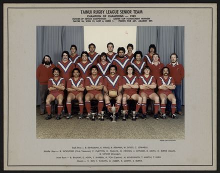 Tainui Rugby League Senior Team, Champion of Champions - 1982