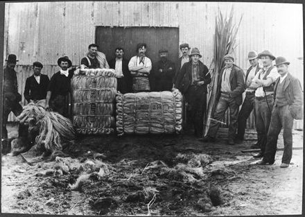 Flax workers