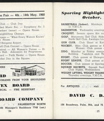 Palmerston North Diary: October 1959 - 14