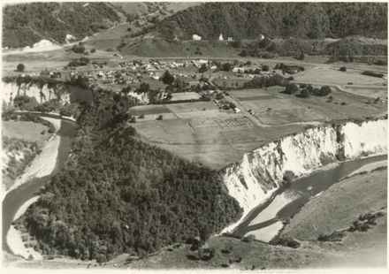 Aerial photograph of Mangaweka
