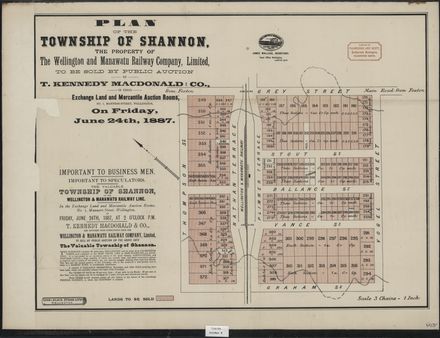 Plan of land for sale in Shannon