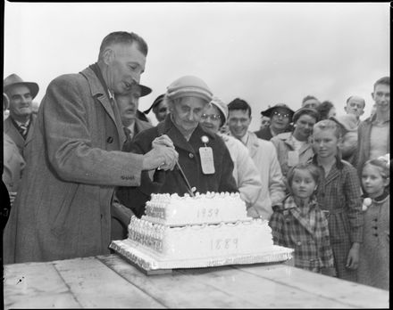 "The Honour of Cutting the Cake" Shannon School 70 Year Jubilee