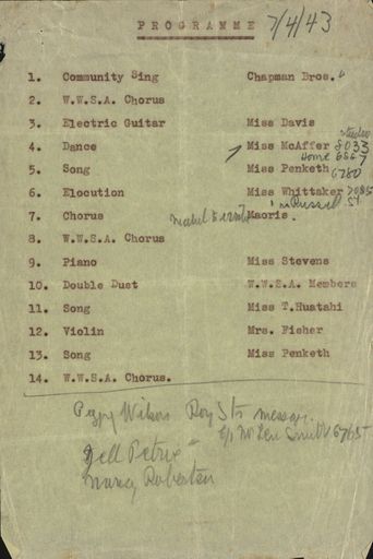 Programme for (un-named) concert