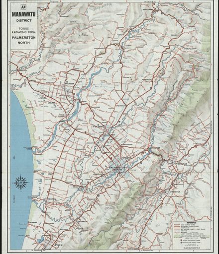 AA Manawatu District Map 1976 1