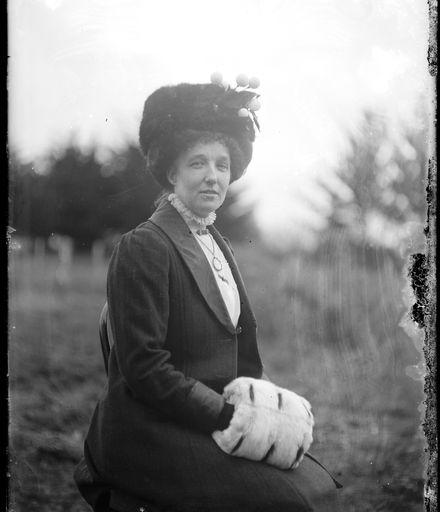 Woman with Fur Hat and Muff