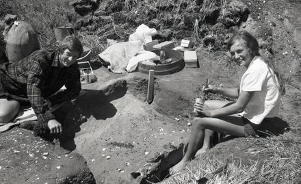 Archaeological Dig at Foxton Beach
