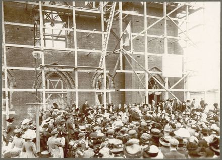 Laying the Foundation Stone for St Paul's Methodist Church, Broad Street