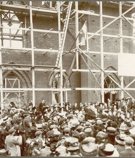 Laying the Foundation Stone for St Paul's Methodist Church, Broad Street